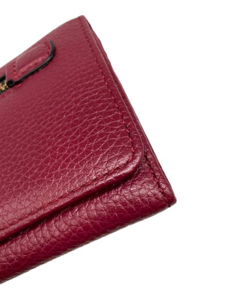 MARC JACOBS（マークジェイコブズ）MARC JACOBS (マーク ジェイコブス) ゴッサム フラップ トリフォードウォレット ボルドーの古着・服飾アイテム