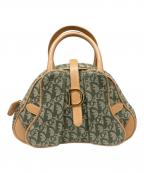 Christian Diorクリスチャン ディオール）の古着「trotter double saddle Handbag canvas」｜カーキ