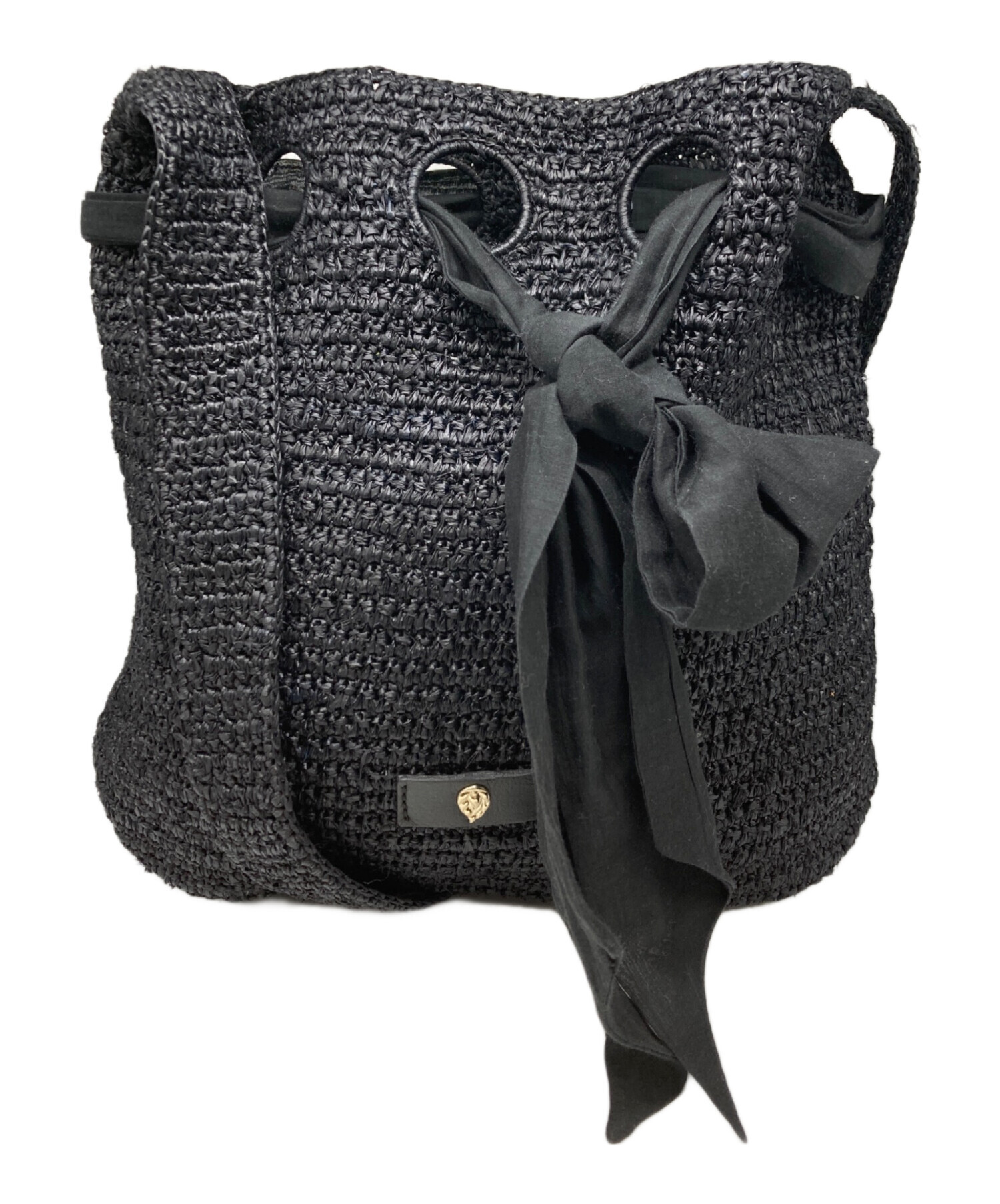 ヘレンカミンスキー ラフィアショルダーバッグ ほほ未使用♪ ヘレン