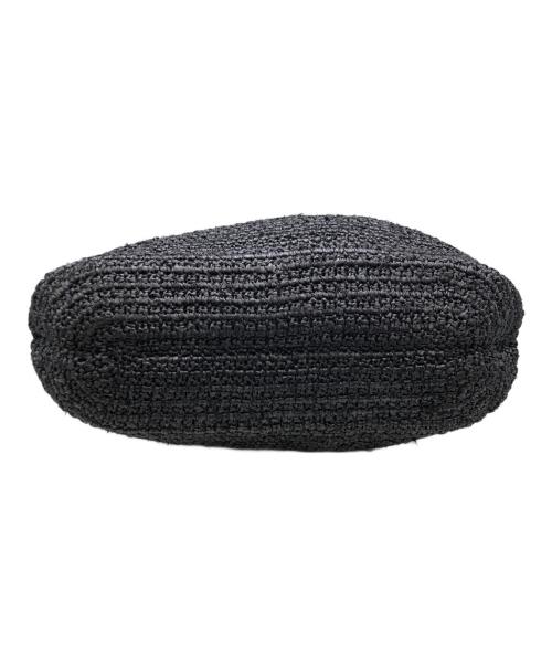 HELEN KAMINSKI（ヘレンカミンスキー）HELEN KAMINSKI (ヘレンカミンスキー) ラフィアショルダーバッグ ブラックの古着・服飾アイテム