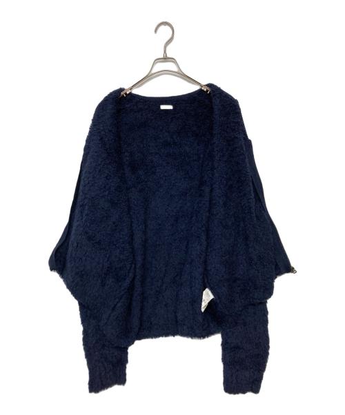 Name.（ネーム）Name. (ネーム) MALL YARN ZIP UP KNIT CARDIGAN ネイビー サイズ:SIZE 2の古着・服飾アイテム