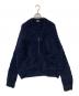 Name.（ネーム）の古着「MALL YARN ZIP UP KNIT CARDIGAN」｜ネイビー
