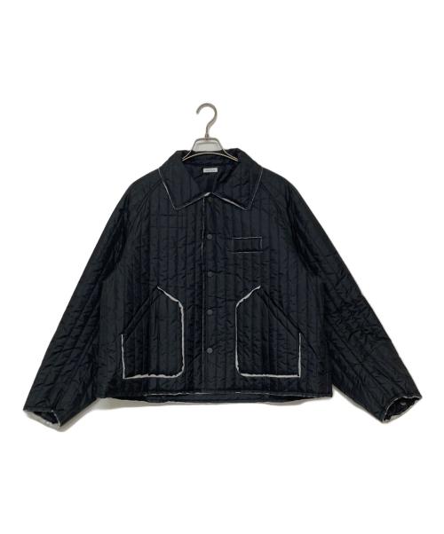 Name.（ネーム）Name. (ネーム) CZ STRIPE QUILTING JACKET ブラック サイズ:SIZE 0の古着・服飾アイテム