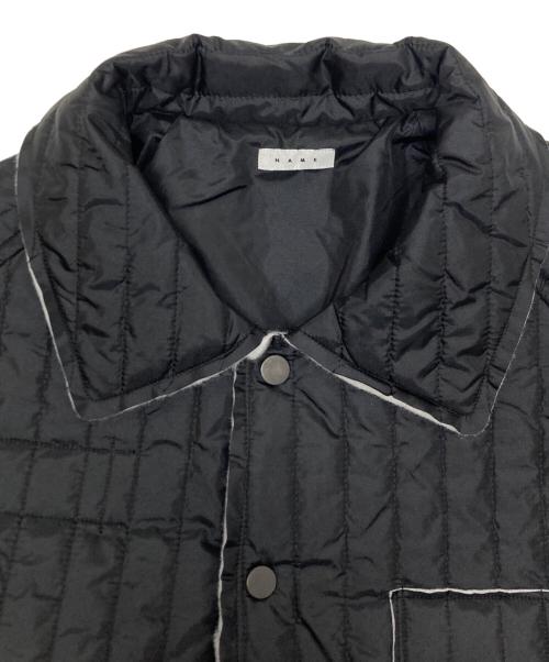 Name.（ネーム）Name. (ネーム) CZ STRIPE QUILTING JACKET ブラック サイズ:SIZE 0の古着・服飾アイテム