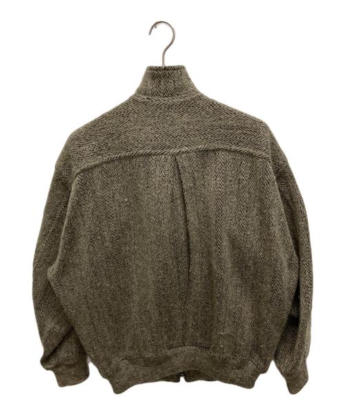 ISSEY MIYAKE MEN（イッセイミヤケメン）ISSEY MIYAKE MEN (イッセイミヤケメン) フェイクレイヤードニットブルゾン ベージュ サイズ:SIZE FREEの古着・服飾アイテム