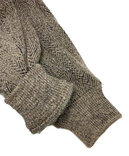 ISSEY MIYAKE MEN（イッセイミヤケメン）ISSEY MIYAKE MEN (イッセイミヤケメン) フェイクレイヤードニットブルゾン ベージュ サイズ:SIZE FREEの古着・服飾アイテム