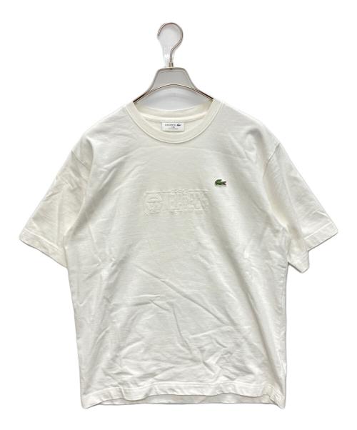 LACOSTE（ラコステ）LACOSTE (ラコステ) ONE PIECE (ワンピース) 扉絵バックプリントTシャツ ホワイト サイズ:SIZE 3の古着・服飾アイテム