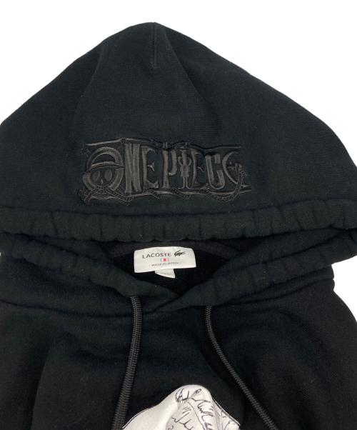 LACOSTE（ラコステ）LACOSTE (ラコステ) ONE PIECE (ワンピース) 扉絵プリントフーディー ブラック サイズ:SIZE 4の古着・服飾アイテム