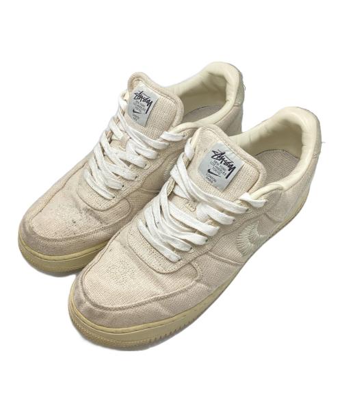 NIKE（ナイキ）NIKE (ナイキ) stussy (ステューシー) Air Force 1 Low ベージュ サイズ:SIZE US11の古着・服飾アイテム