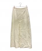 AURALEEオーラリー）の古着「TENSE WOOL DOUBLE CLOTH SKIRT」｜アイボリー