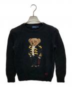 POLO RALPH LAURENポロ・ラルフローレン）の古着「ポロベアウールニット」｜ブラック