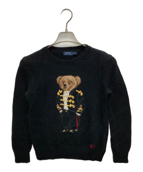 POLO RALPH LAUREN（ポロ・ラルフローレン）POLO RALPH LAUREN (ポロ・ラルフローレン) ポロベアウールニット ブラック サイズ:SIZE XSの古着・服飾アイテム