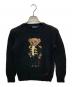 POLO RALPH LAUREN（ポロ・ラルフローレン）の古着「ポロベアウールニット」｜ブラック
