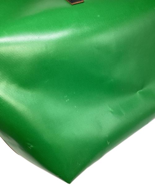 MARNI（マルニ）MARNI (マルニ) PVC バイカラー トートバッグ グリーン×アイボリーの古着・服飾アイテム