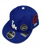 New Era×SAINT MICHAELニューエラ×セントマイケル）の古着「BORN & RAISED 59FIFTY Baseball Cap」｜ブルー