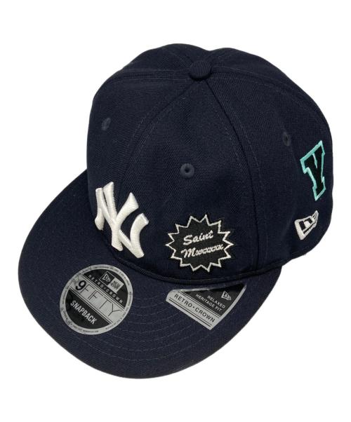 New Era（ニューエラ）New Era (ニューエラ) SAINT MICHAEL (セントマイケル) BORN & RAISED 59FIFTY Baseball Cap ネイビーの古着・服飾アイテム