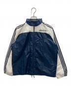 adidasアディダス）の古着「ヴィンテージウインドブレーカー」｜ネイビー×ホワイト