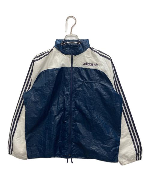 adidas（アディダス）adidas (アディダス) ヴィンテージウインドブレーカー ネイビー×ホワイト サイズ:不明の古着・服飾アイテム