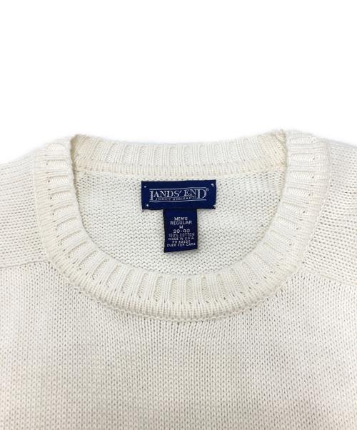 LAND'S END（ランズエンド）LAND'S END (ランズエンド) ドリフターセーター ホワイト サイズ:SIZE Mの古着・服飾アイテム