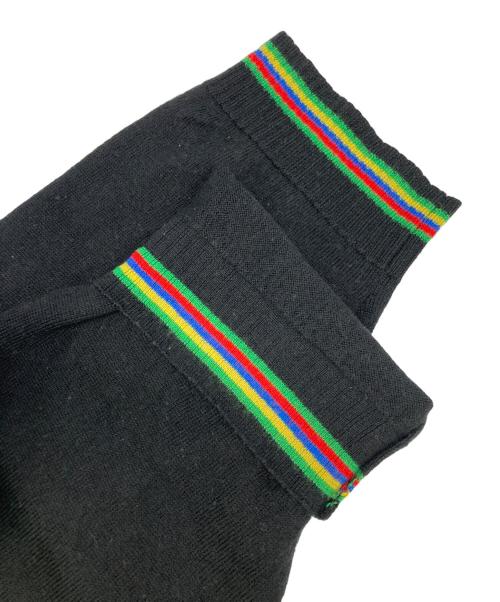 BODE（ボーディ）BODE (ボーディ) Long Sleeve Knitted Logo Polo ブラック サイズ:SIZE XLの古着・服飾アイテム