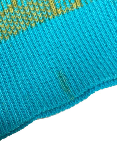 MARNI（マルニ）MARNI (マルニ) ジオメトリック柄ニットベスト ブルー×イエロー サイズ:SIZE 48の古着・服飾アイテム