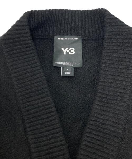 Y-3（ワイスリー）Y-3 (ワイスリー) GRAPHIC KNIT CARDIGAN ブラック サイズ:SIZE　Lの古着・服飾アイテム