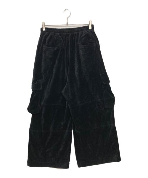 MAISON SPECIAL（メゾンスペシャル）MAISON SPECIAL (メゾンスペシャル) Prime-Wide Velor Cargo Pants ブラック サイズ:SIZE 1の古着・服飾アイテム