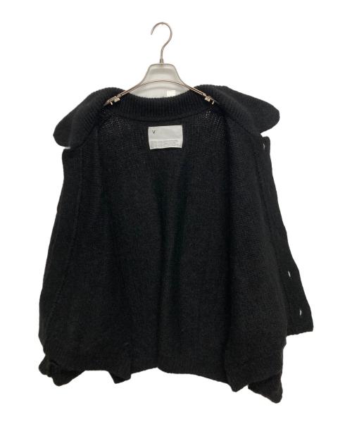 VOAAOV（ヴォアーブ）VOAAOV (ヴォアーブ) MOHAIR KNIT Blouson Cardigan ブラック サイズ:SIZE 1の古着・服飾アイテム
