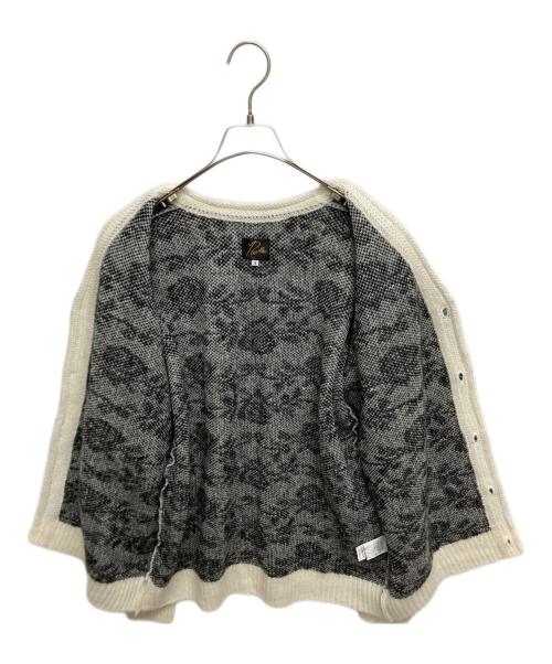 Needles（ニードルズ）Needles (ニードルズ) Mohair mix cardigan rose ホワイト×ブラック サイズ:SIZE Sの古着・服飾アイテム