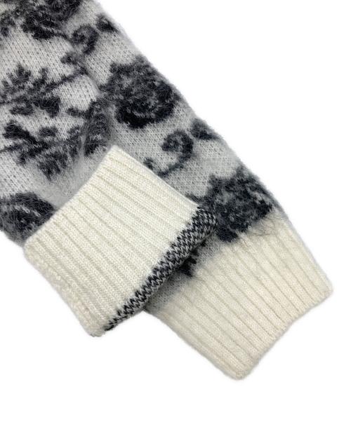 Needles（ニードルズ）Needles (ニードルズ) Mohair mix cardigan rose ホワイト×ブラック サイズ:SIZE Sの古着・服飾アイテム