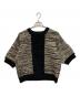 CLANE（クラネ）の古着「DOT LINE HALF SLEEVE KNIT CARDIGAN」｜ブラック