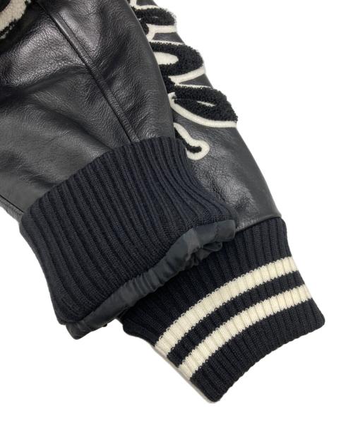 Hysteric Glamour（ヒステリックグラマー）Hysteric Glamour (ヒステリックグラマー) TURN THE MUSIC UP刺繍スタジャン ブラック サイズ:SIZE Mの古着・服飾アイテム