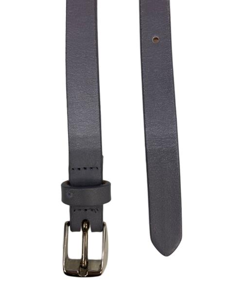 Maison Martin Margiela（メゾンマルタンマルジェラ）Maison Martin Margiela (メゾンマルタンマルジェラ) ナローレザーベルト グレー サイズ:SIZE 80の古着・服飾アイテム