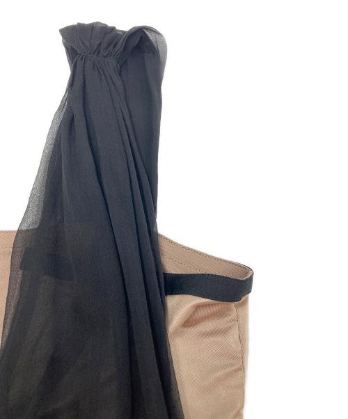 UNDERCOVER（アンダーカバー）UNDERCOVER (アンダーカバー) ボウタイノースリーブブラウス ベージュ サイズ:SIZE 2の古着・服飾アイテム