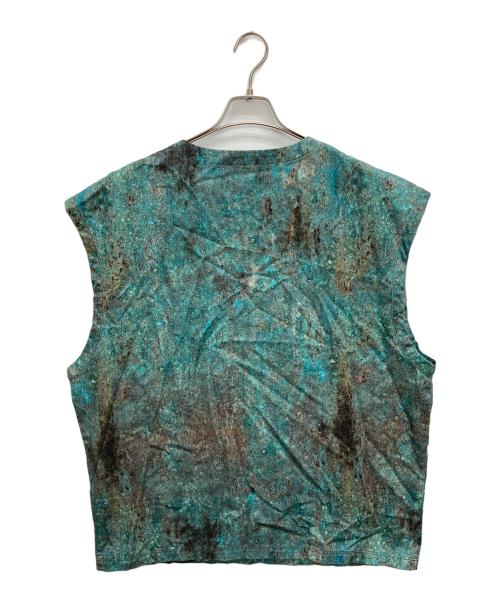 MIKAGE SHIN（ミカゲ シン）MIKAGE SHIN (ミカゲ シン) SABI DENIM TANK TOP グリーン サイズ:3の古着・服飾アイテム