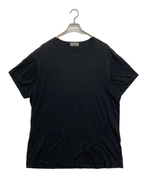 Yohji Yamamoto pour homme（ヨウジヤマモト プールオム）Yohji Yamamoto pour homme (ヨウジヤマモト プールオム) ディオラマスムースチャイナボタンTシャツ ブラック サイズ:3の古着・服飾アイテム