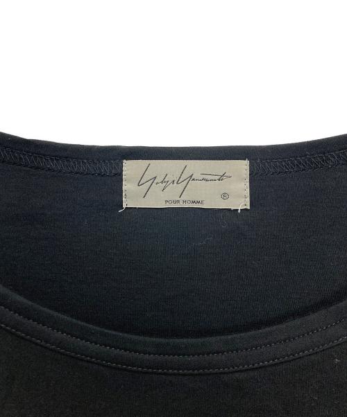 Yohji Yamamoto pour homme（ヨウジヤマモト プールオム）Yohji Yamamoto pour homme (ヨウジヤマモト プールオム) ディオラマスムースチャイナボタンTシャツ ブラック サイズ:3の古着・服飾アイテム
