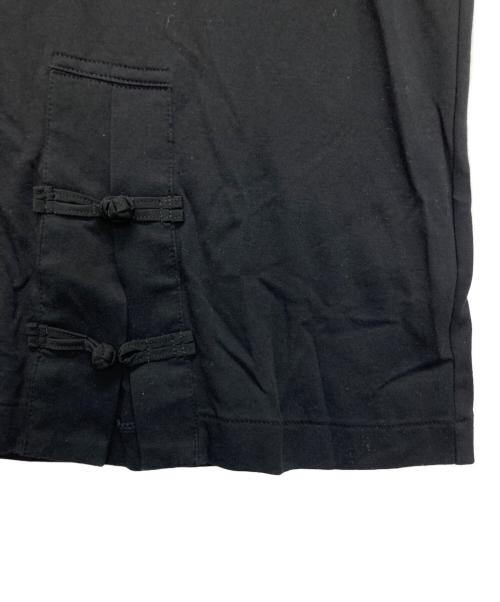 Yohji Yamamoto pour homme（ヨウジヤマモト プールオム）Yohji Yamamoto pour homme (ヨウジヤマモト プールオム) ディオラマスムースチャイナボタンTシャツ ブラック サイズ:3の古着・服飾アイテム