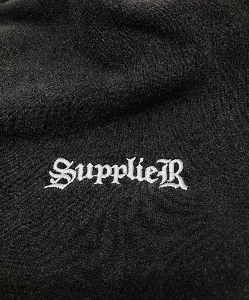SUPPLIER（サプライヤー）SUPPLIER (サプライヤー) FIRE PETTERN RHINESTONE ZIP HOODIE ブラック サイズ:SIZE Mの古着・服飾アイテム