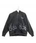 SUPPLIER（サプライヤー）の古着「FIRE PETTERN RHINESTONE ZIP HOODIE」｜ブラック