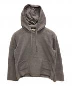 MIU MIUミュウミュウ）の古着「ハーフボタンフリースパーカー」｜ベージュ