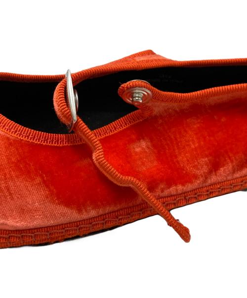 sciuscia（シューシャ）sciuscia (シューシャ) ベルベット MARYJANE オレンジ サイズ:SIZE 38の古着・服飾アイテム