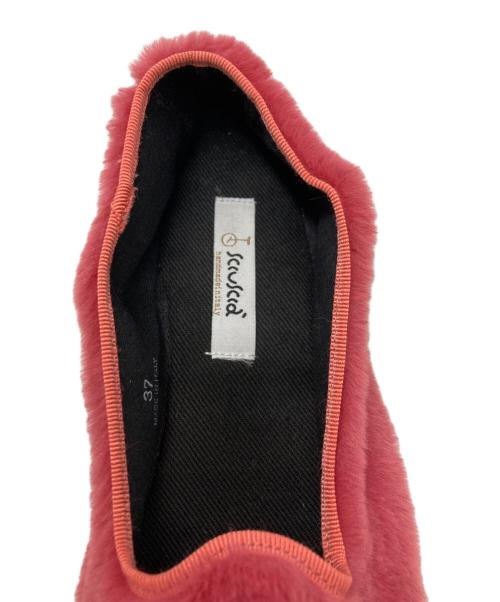sciuscia（シューシャ）sciuscia (シューシャ) TRAGARA ファーシューズ ピンク サイズ:SIZE 37の古着・服飾アイテム