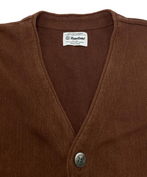 Yonetomi（ヨネトミ）Yonetomi (ヨネトミ) GIMA COTTON KNIT C/D ブラウン サイズ:SIZE 2の古着・服飾アイテム