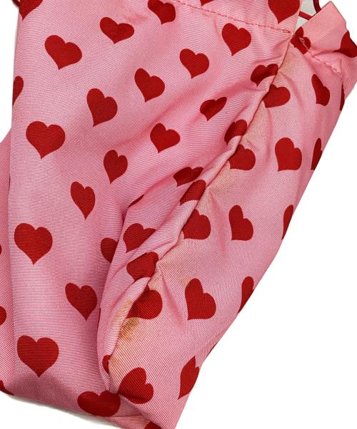 MIU MIU（ミュウミュウ）MIU MIU (ミュウミュウ) ハート柄巾着ポーチ ピンクの古着・服飾アイテム