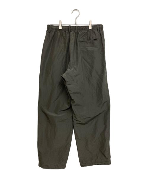 MARKAWARE（マーカウェア）MARKAWARE (マーカウェア) BRATAC SILK × ORGANIC WOOL TAFFETA WIDE TRUCK PANTS グレー サイズ:SIZE 2の古着・服飾アイテム