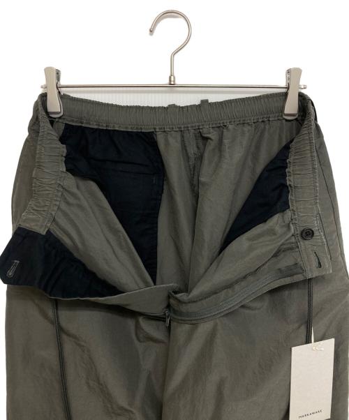 MARKAWARE（マーカウェア）MARKAWARE (マーカウェア) BRATAC SILK × ORGANIC WOOL TAFFETA WIDE TRUCK PANTS グレー サイズ:SIZE 2の古着・服飾アイテム