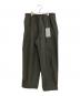 MARKAWARE（マーカウェア）の古着「BRATAC SILK × ORGANIC WOOL TAFFETA WIDE TRUCK PANTS」｜グレー