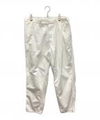 Graphpaperグラフペーパー）の古着「Finx Original Wide Easy Slacks」｜ホワイト
