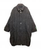 Omar Afridiオマールアフリディ）の古着「ディストーテッドコクーンコート」｜グレー